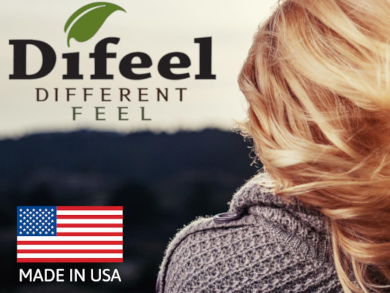 Difeel Biotin Hair Oil on hair with glossy finish and healthy look.