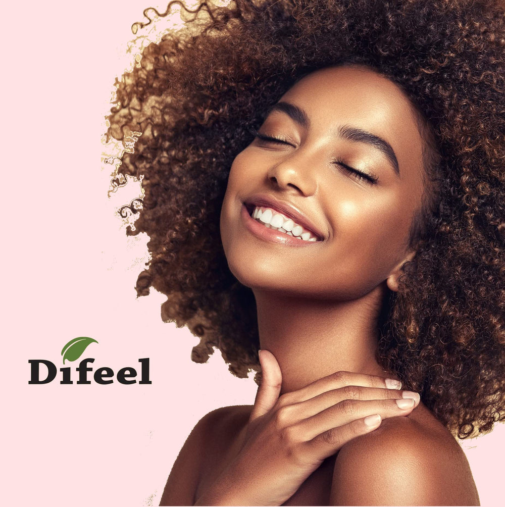 Difeel Biotin Hair Oil nightly routine for healthier-looking strands at night.