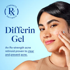 Differin packaging box highlights OTC retinoid formula and oil-free design.