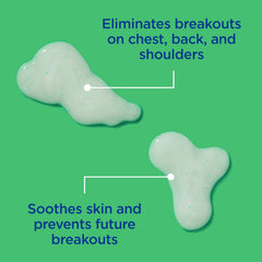 Differin Body Scrub chest application suggests improved tone over time.