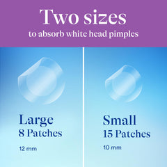 Large-size patch protects a larger blemish with extended absorption.