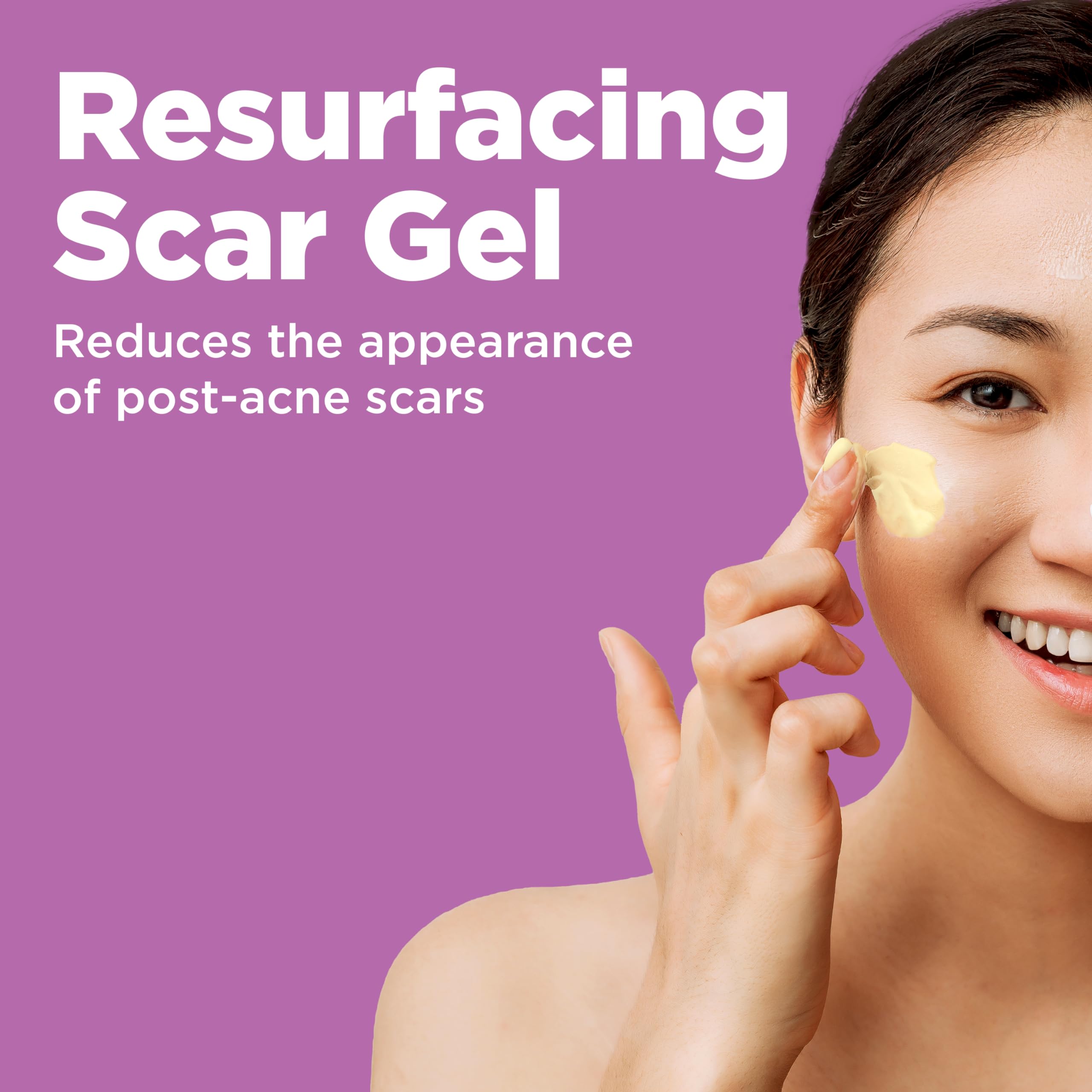 Close-up of gel texture for even skin and smoother feel