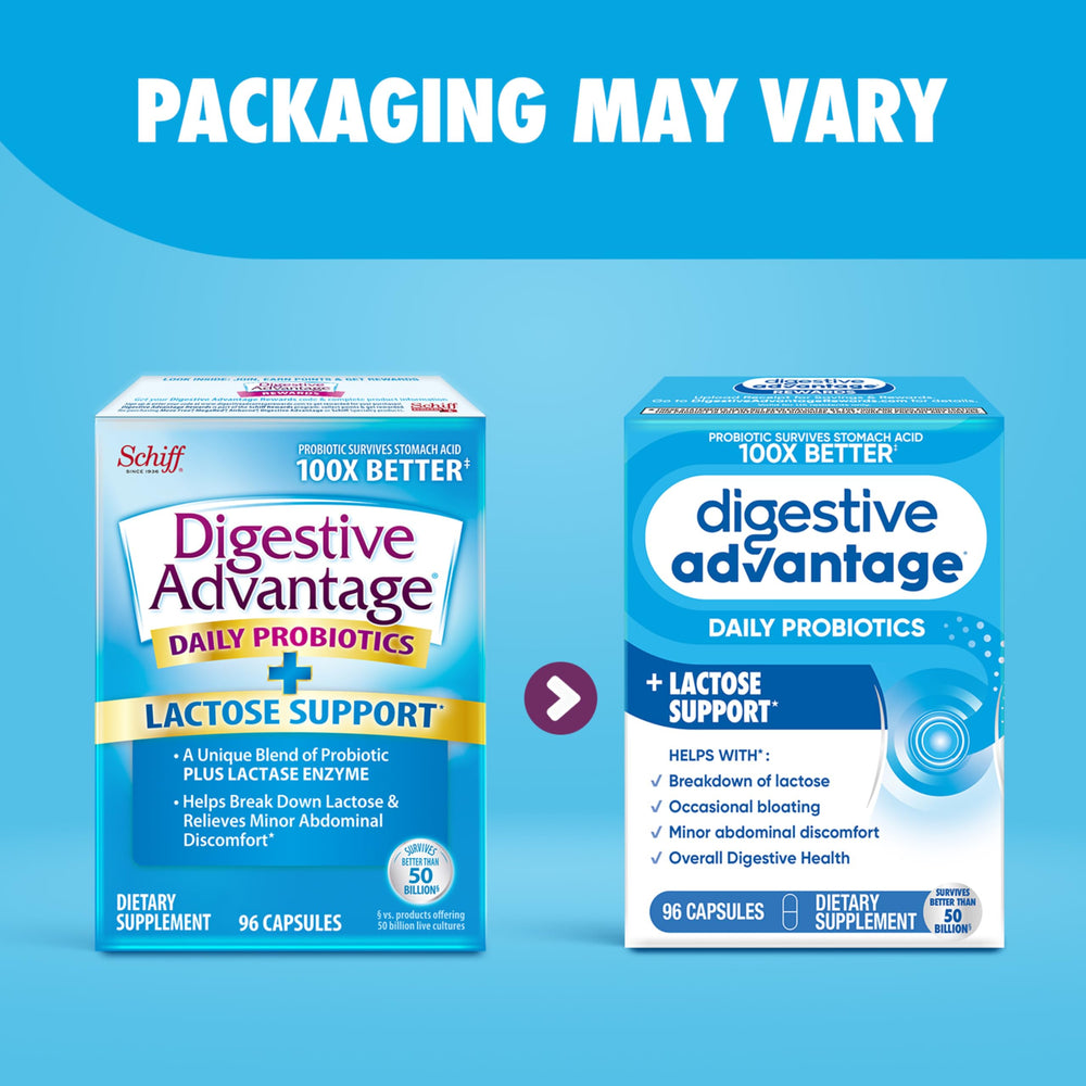Digestive Advantage bottle cap close-up emphasizes purity and freshness