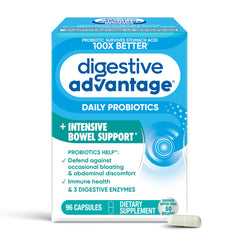 Digestive Advantage daily probiotic bottle with capsules supports gut health