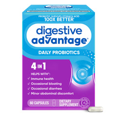 Digestive Advantage Daily Probiotics bottle for everyday gut support.