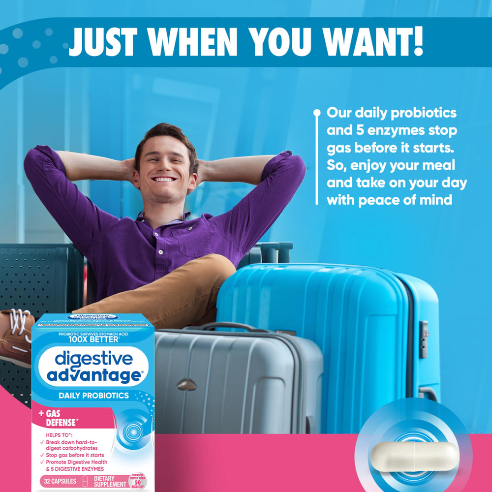 Digestive Advantage probiotic bottle showing immune support potential.