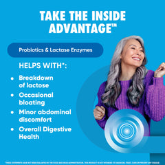 Digestive Advantage Lactose Defense capsules bottle, daily digestive support