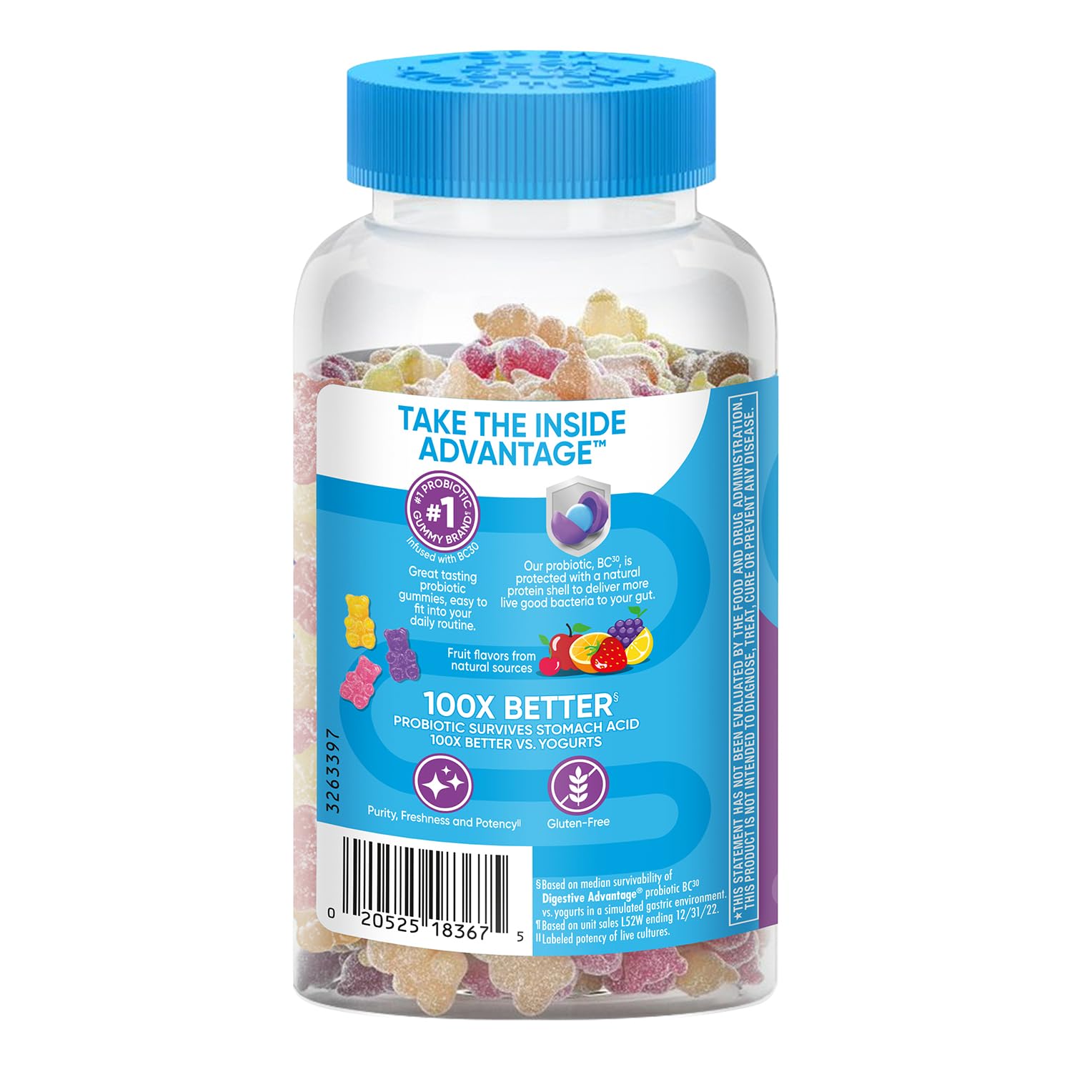 Digestive Advantage Probiotic Gummies daily-use scene with adults incorporating into routine