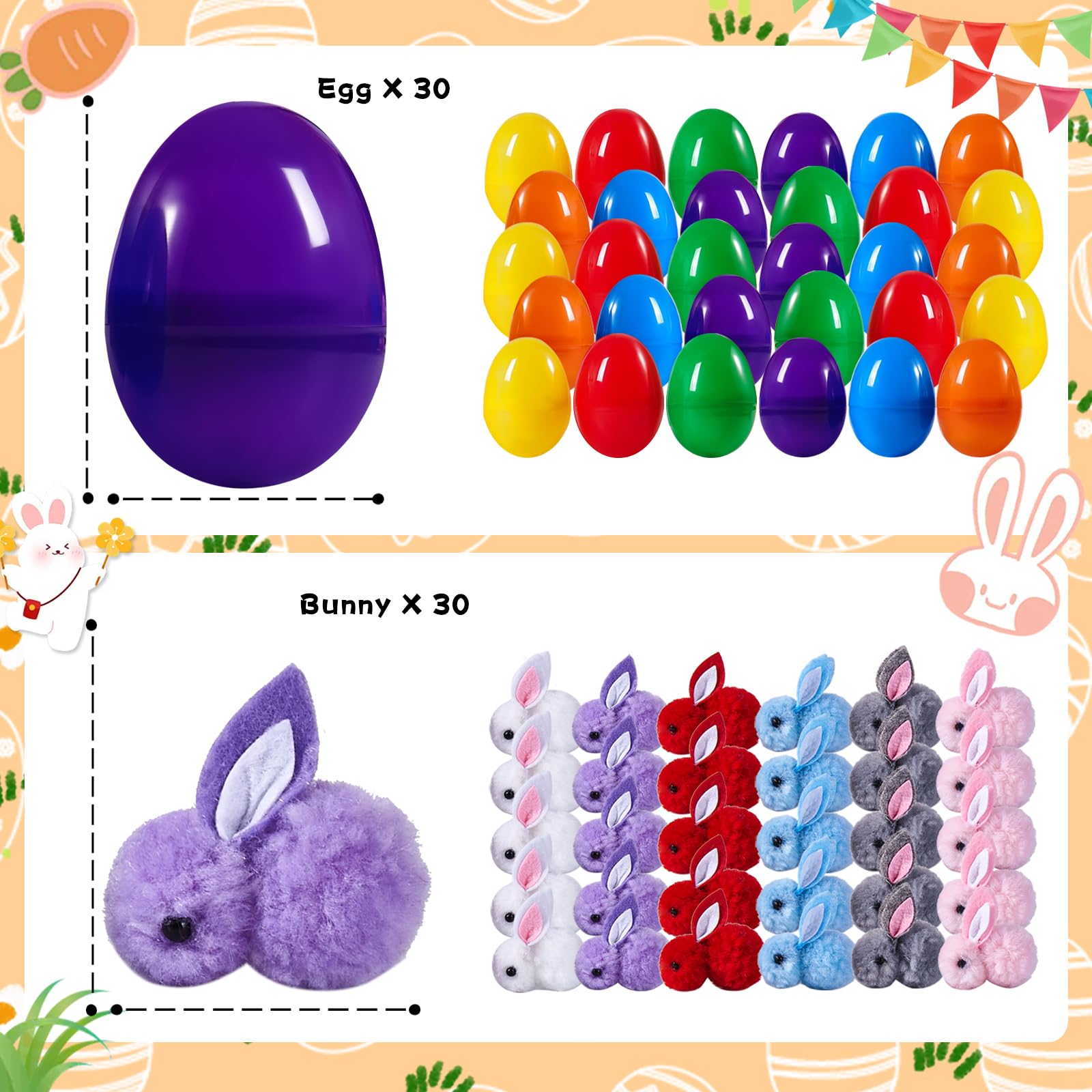 Digwry six-color eggs help kids spot them quickly during Easter hunts.
