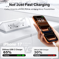 DiHines 10ft USB-C to USB-C cable enables flexible charging
