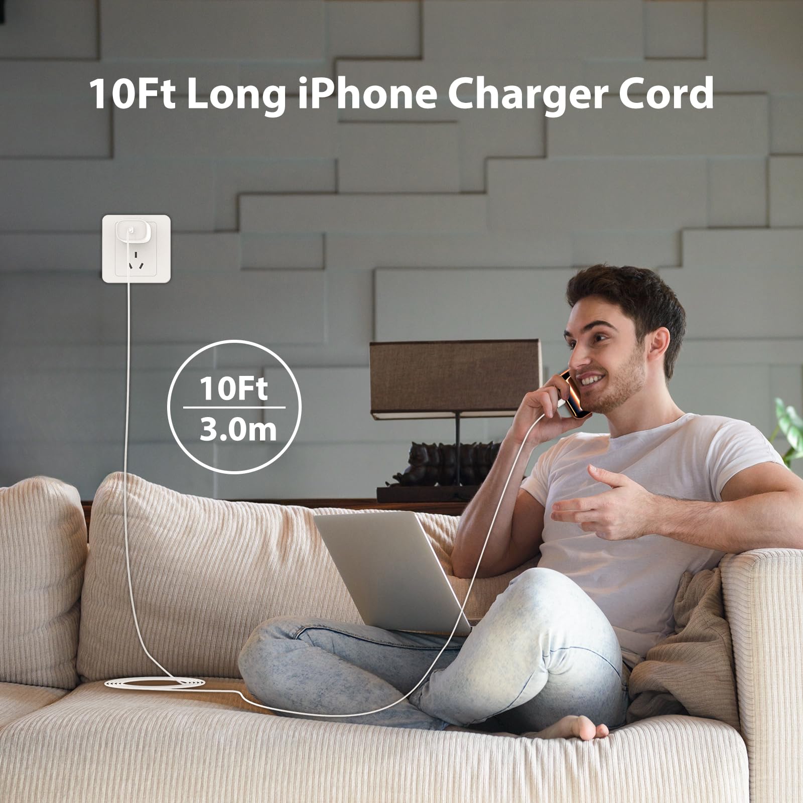 DiHines compatibility chart demonstrates broad USB-C device support for iPhone and iPad.