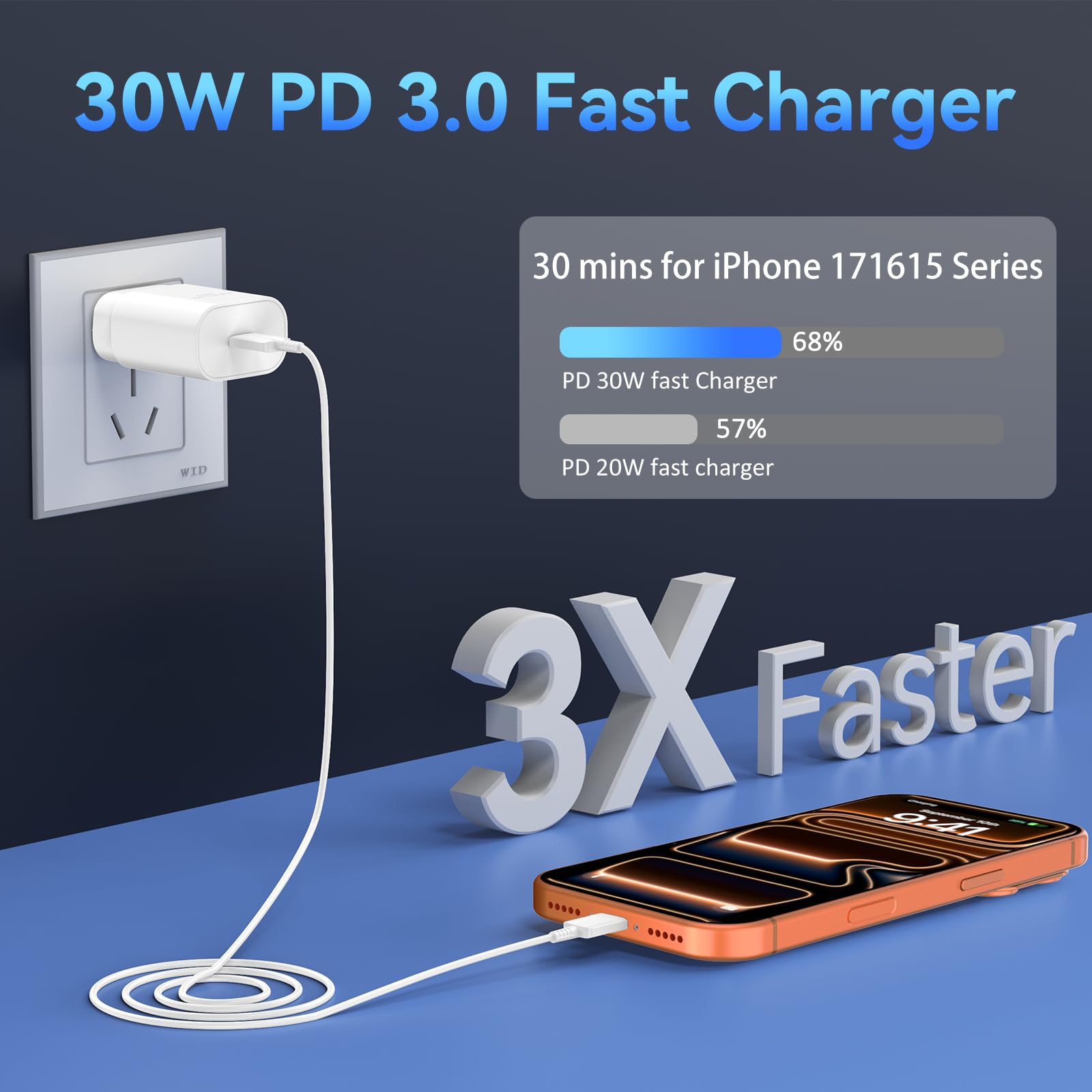 DiHines in-bedroom setup with charger ready for bed charging