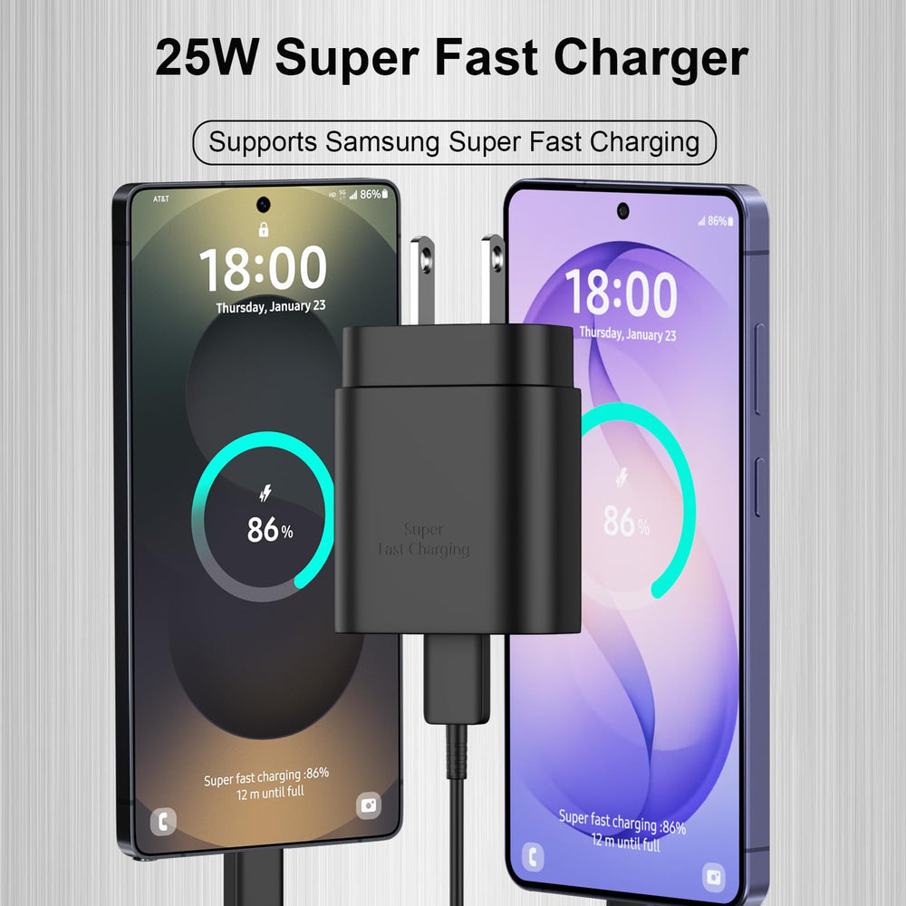 DiHines 6.6ft USB-C cable enables flexible charging from a distance.
