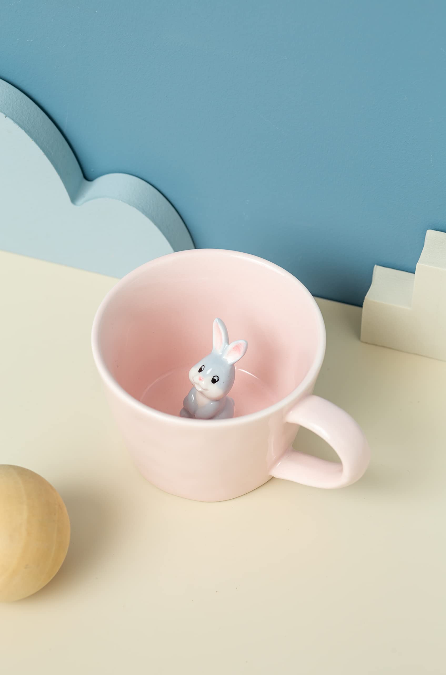 DIHOclub Pink bunny mug ideal for hot coffee or tea