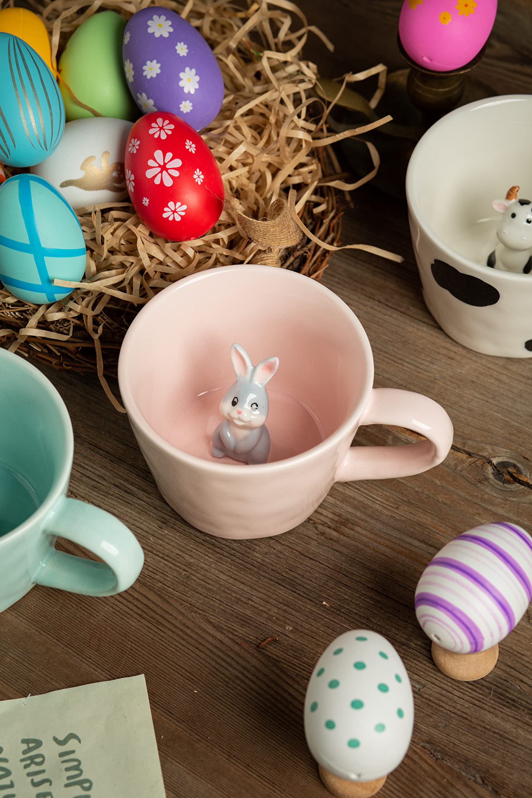 DIHOclub Handmade bunny mug showcasing 3D interior design for playful moments