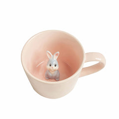 DIHOclub rabbit-ceramic-cup with hidden bunny reveal for charming sipping