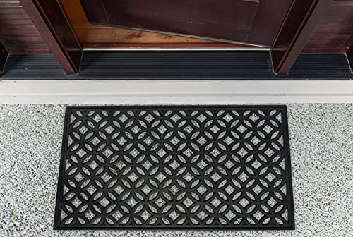 DII doormat anti-slip backing keeps mats in place on wet floors.