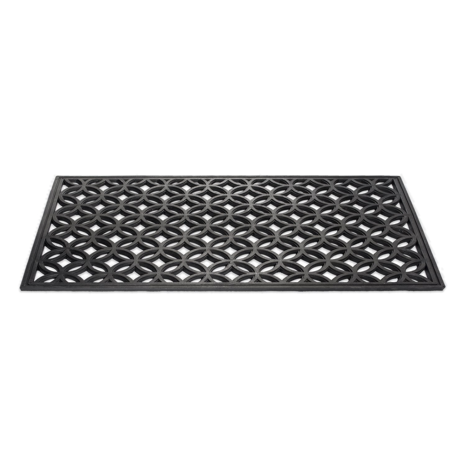 DII lattice pattern adds decorative touch while protecting floors.