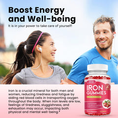 Dilib iron gummies soft chews on hand, gentle on stomach.