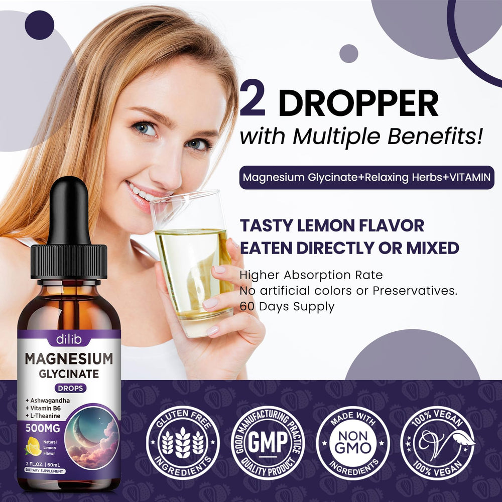 dilib dropper showing 2ml serving for precise dosing and relaxation support.