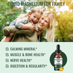 dilib magnesium glycinate liquid drops bottle and label front