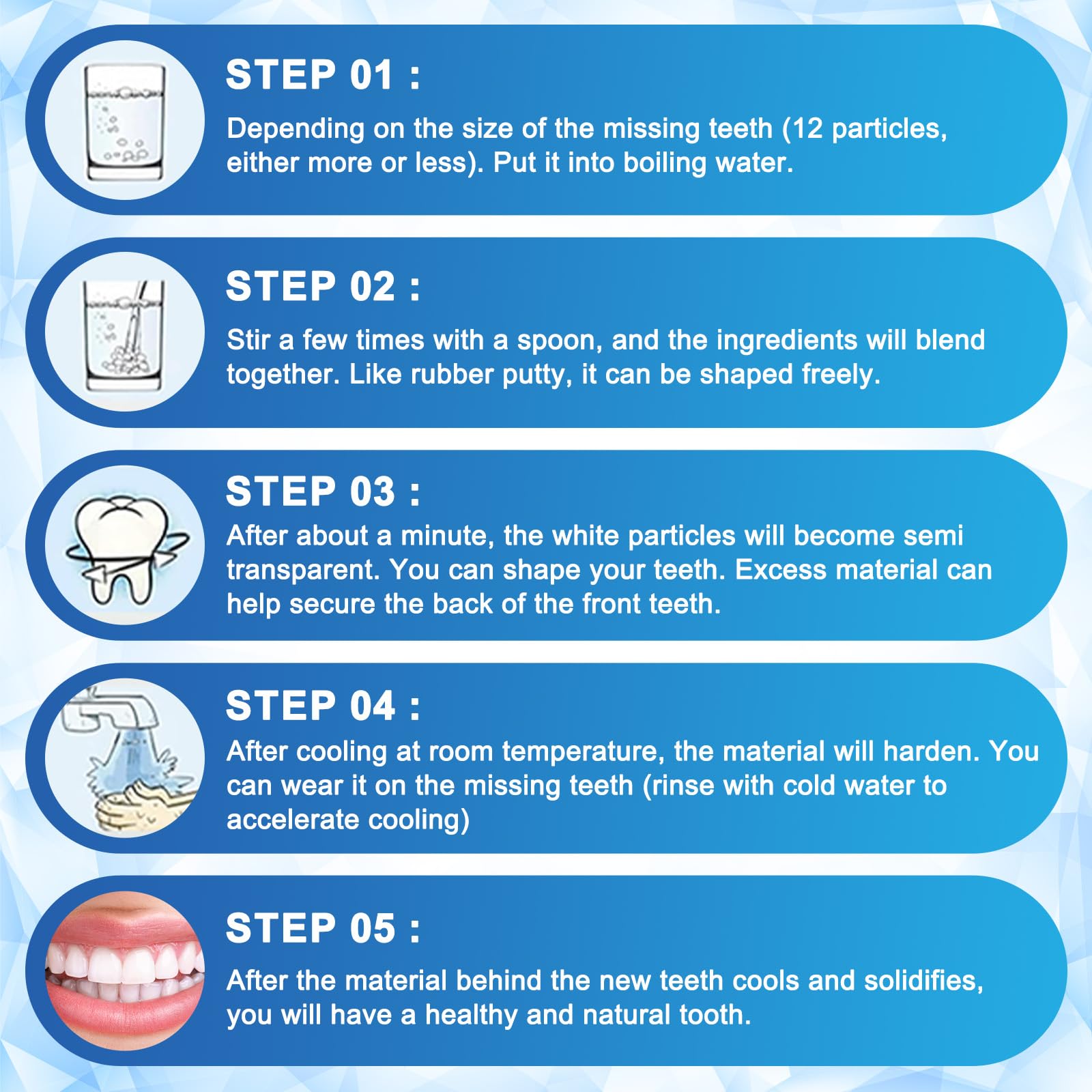 At home molding demonstration with DILLNALA beads for easy repairs
