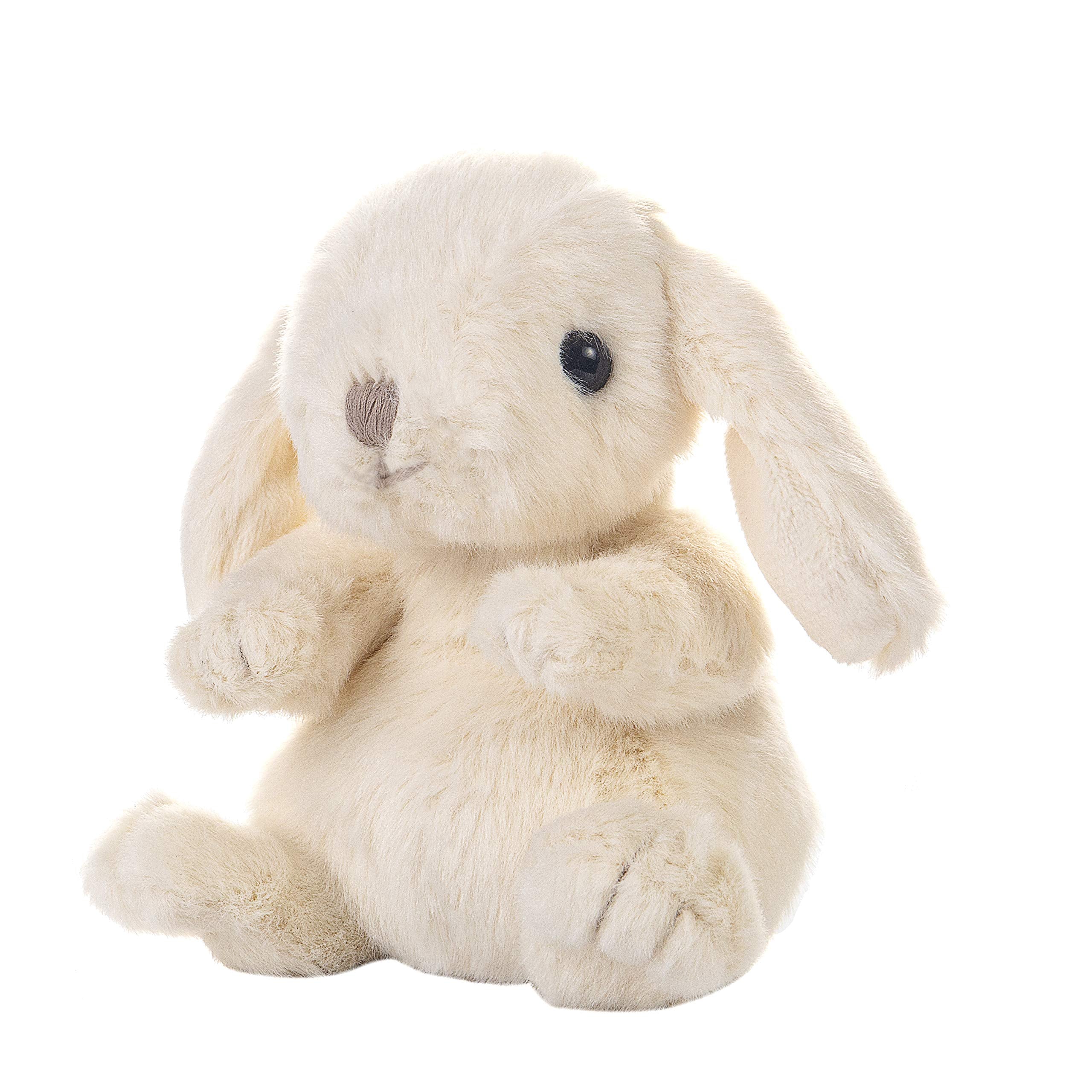 DILLY DUDU Cream Bunny 6-Inch front view for cuddling