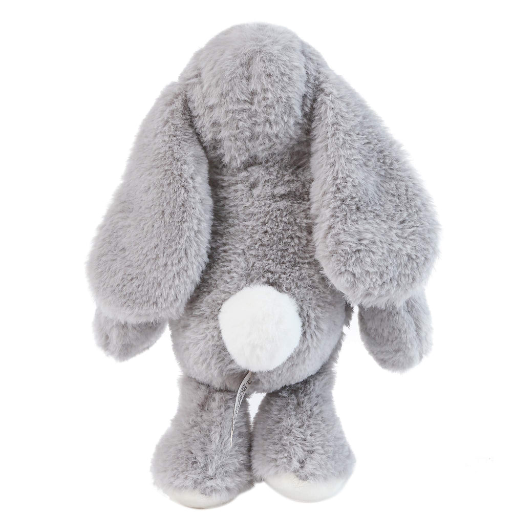 DILLY DUDU gray bunny plush full body, ideal for hugs and imaginative play.