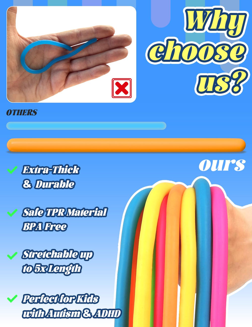 Diltik extra-thick sensory strings provide tactile feedback for self-regulation.