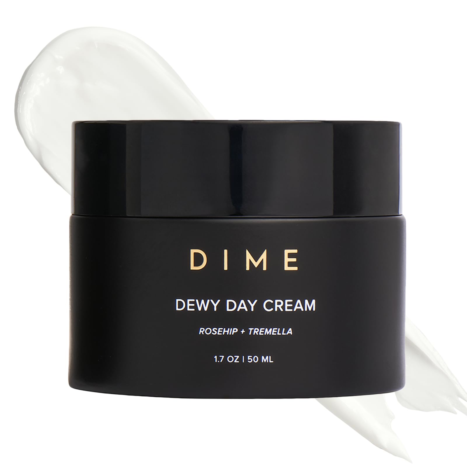 DIME Beauty Dewy Day Cream bottle showcasing hydration on a clean surface.