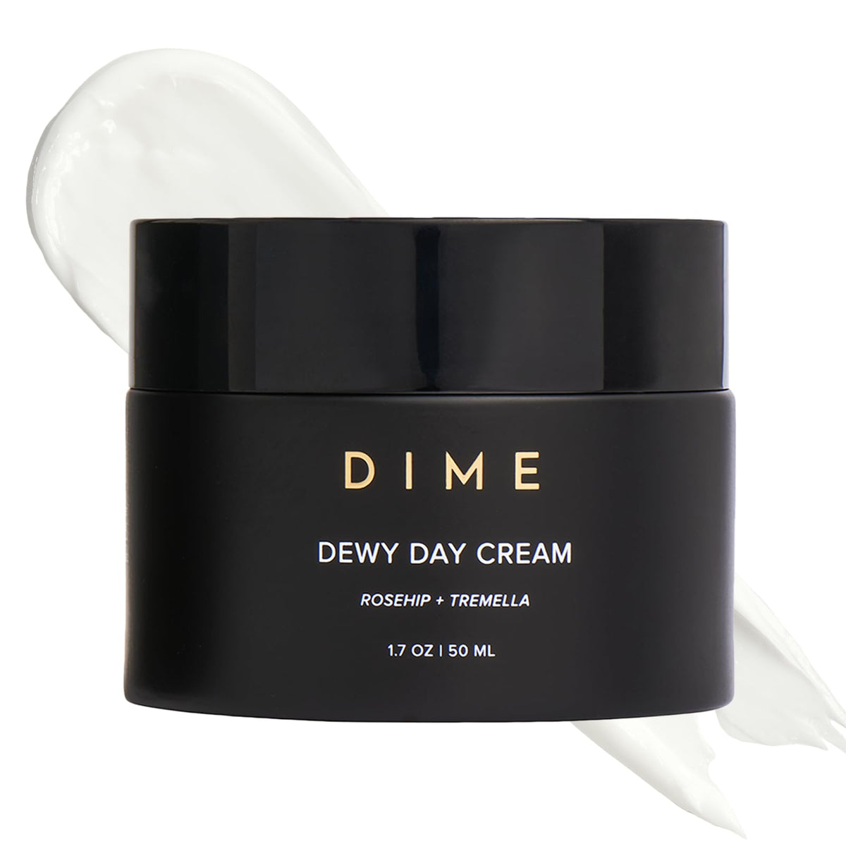 DIME Beauty Dewy Day Cream bottle showcasing hydration on a clean surface.