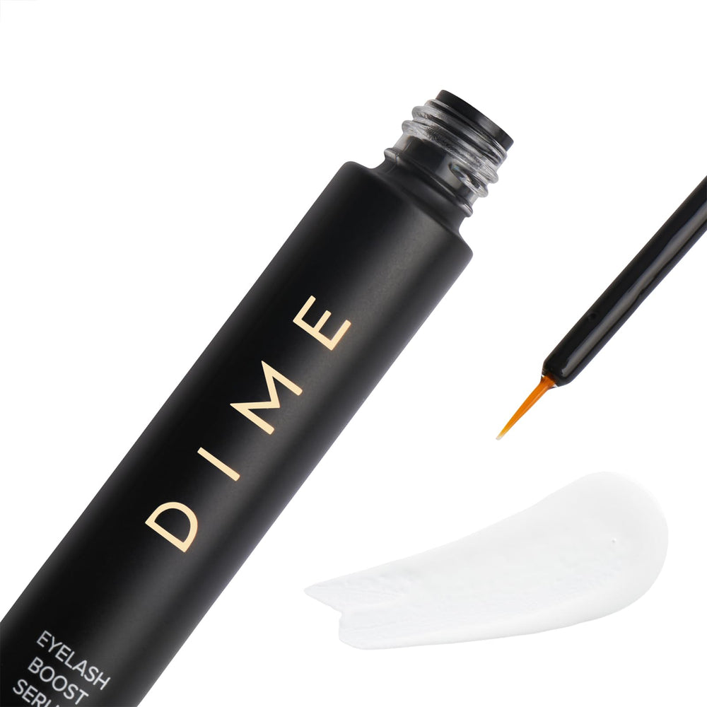DIME Beauty Eyelash Boost Serum can also be applied to thinning brows for support.