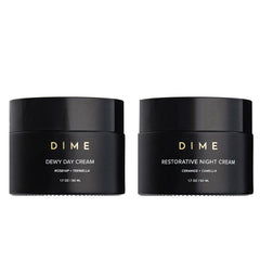 DIME Beauty Moisture Set—Dewy Day Cream bottle offers lightweight daytime hydration.