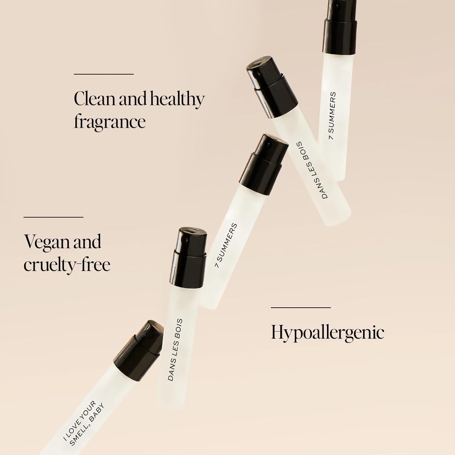 DIME Beauty Perfume Sampler bottle close-up reveals clean design