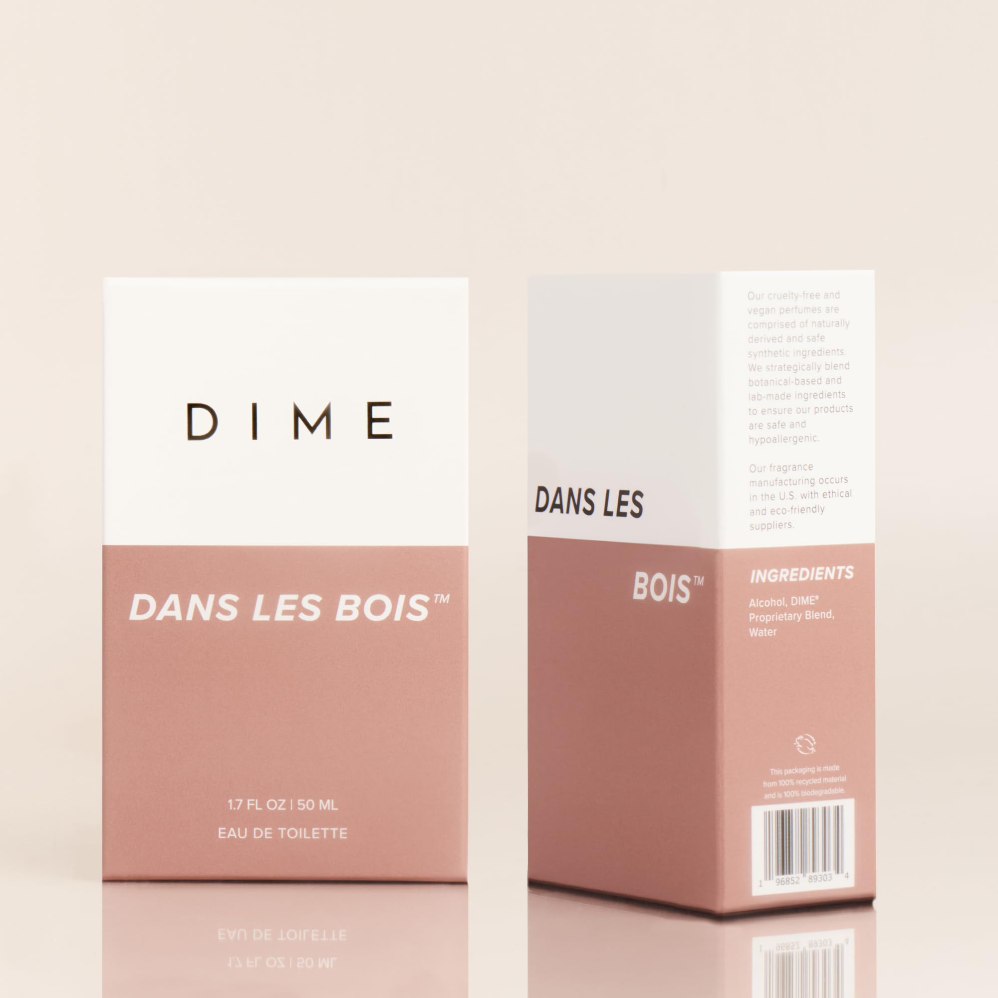 DIME Dans Les Bois gift-ready packaging suggests a thoughtful scent gift