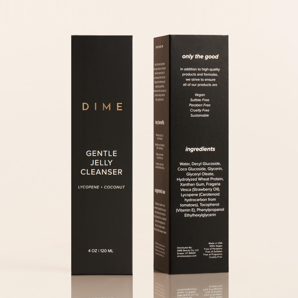 DIME vegan cruelty-free packaging emphasizes clean beauty values