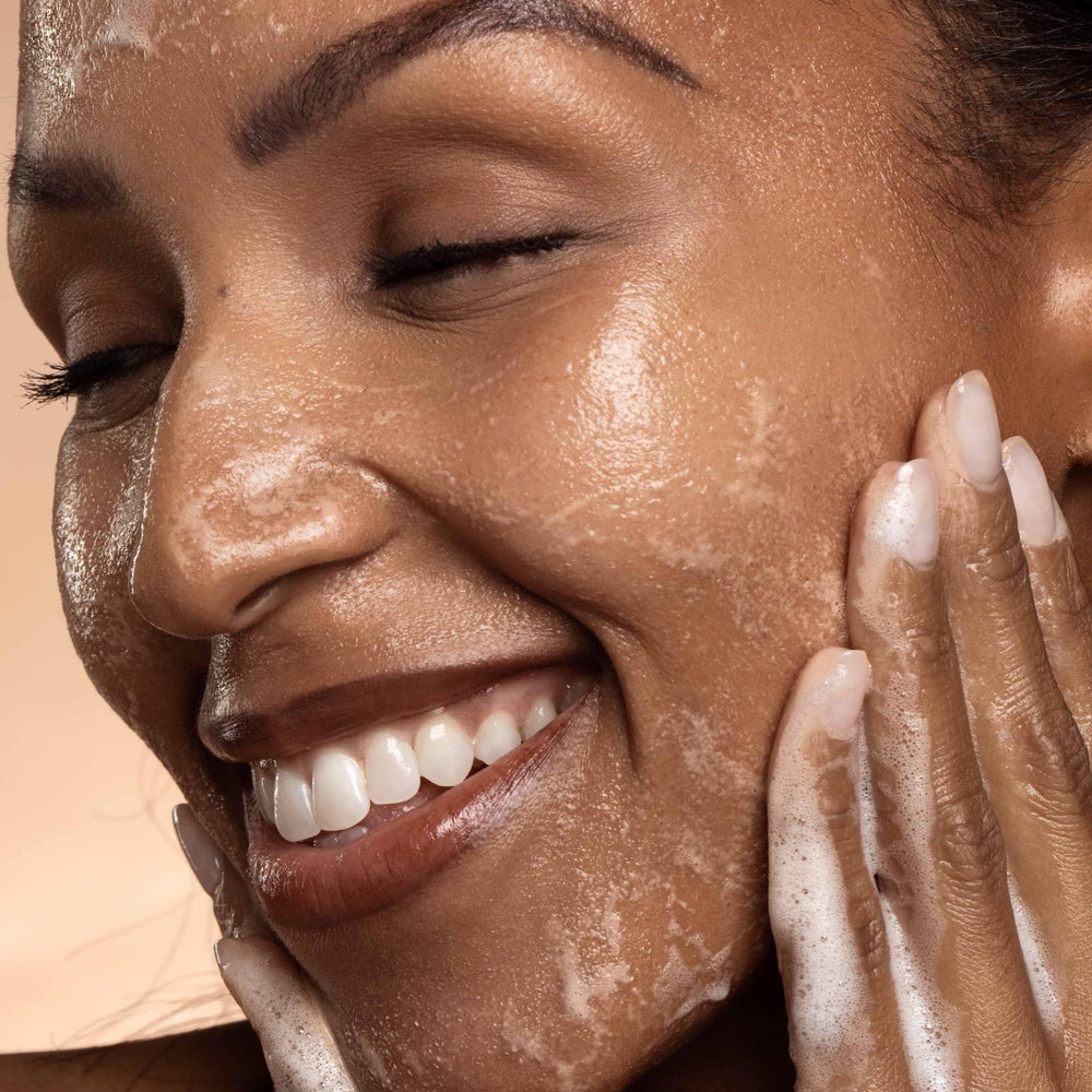 DIME Gentle Jelly Cleanser used as first step in routine