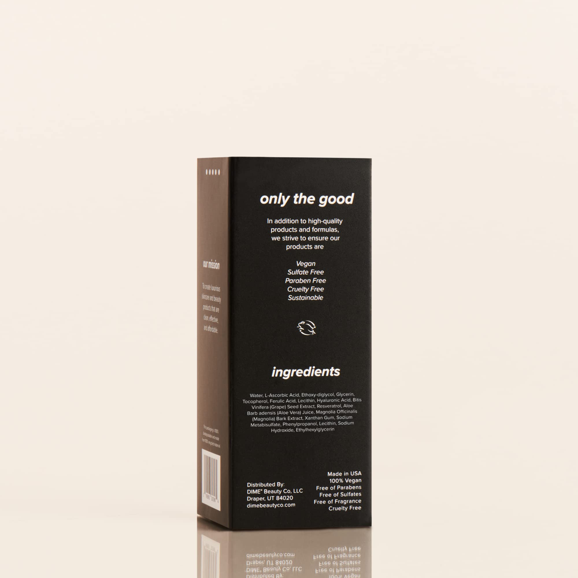 DIME Hyper Glow Serum before-after glow shot highlighting radiance