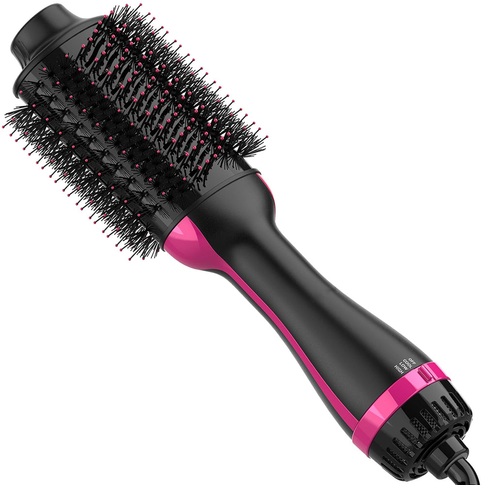 Dimecano Hair Dryer Brush showcases an oval shape for smoothing and volume.