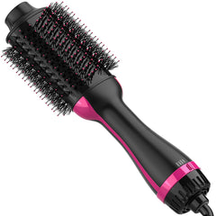Dimecano Hair Dryer Brush showcases an oval shape for smoothing and volume.