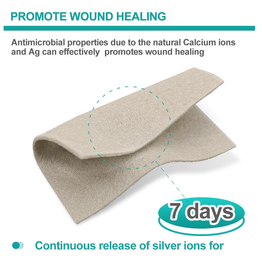 Dimora alginate dressing gel forms as exudate is absorbed.