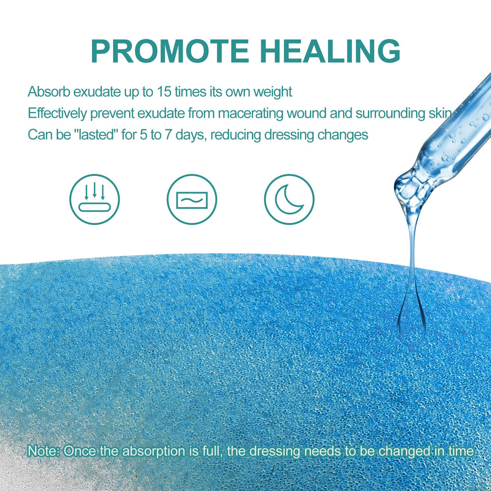Dimora Heel Foam Dressing features waterproof breathable PU film for barrier and airflow