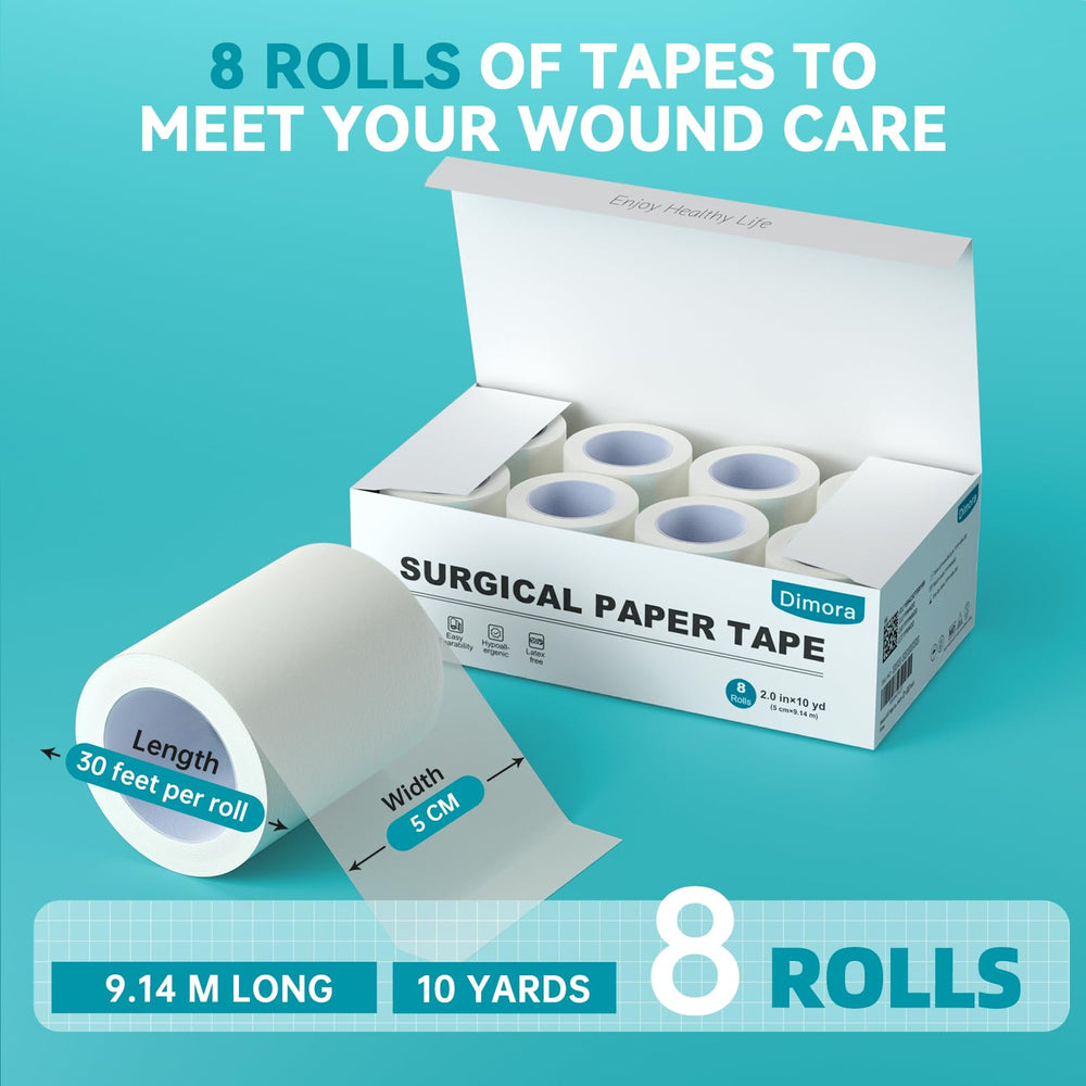 Dimora hypoallergenic paper tape shows skin-safe adhesion for sensitive skin