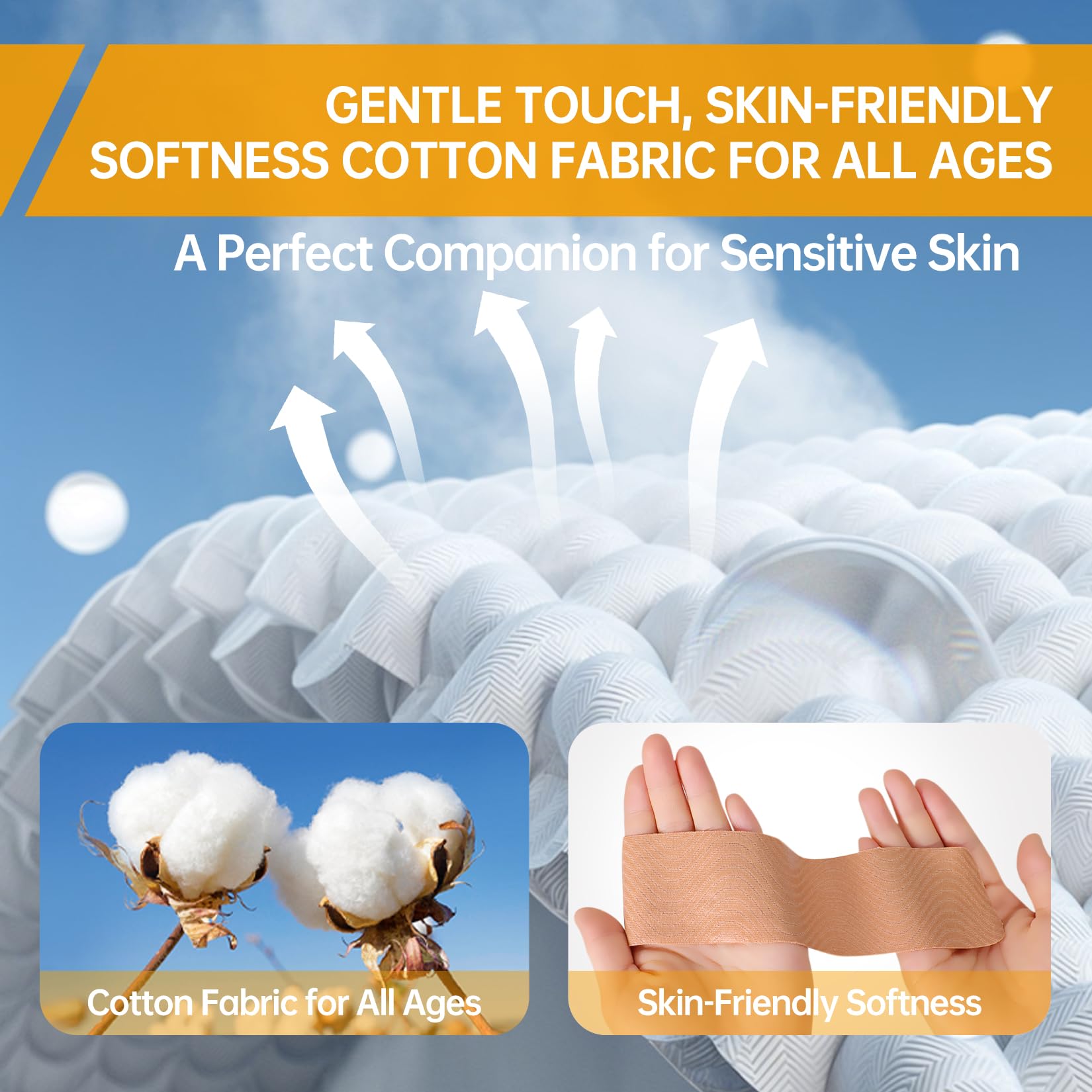 Dimora plantar fasciitis relief with flexible cotton tape for foot comfort.