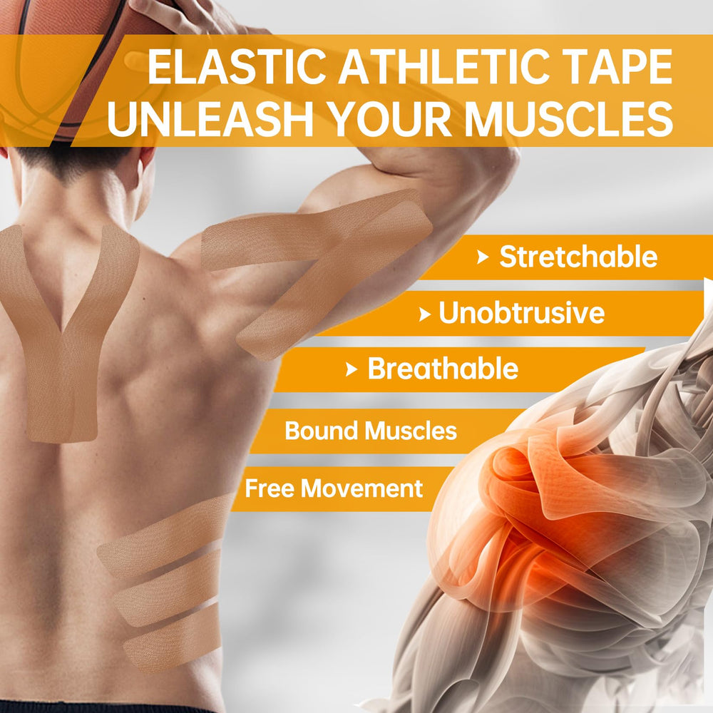 Dimora shoulder tape supports mobility and comfort during overhead movements.