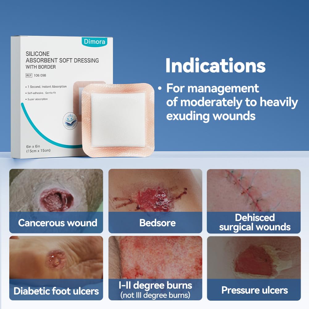 Dimora breathable design helps keep the wound area comfortable during wear