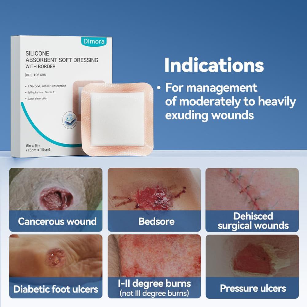 Dimora breathable design helps keep the wound area comfortable during wear