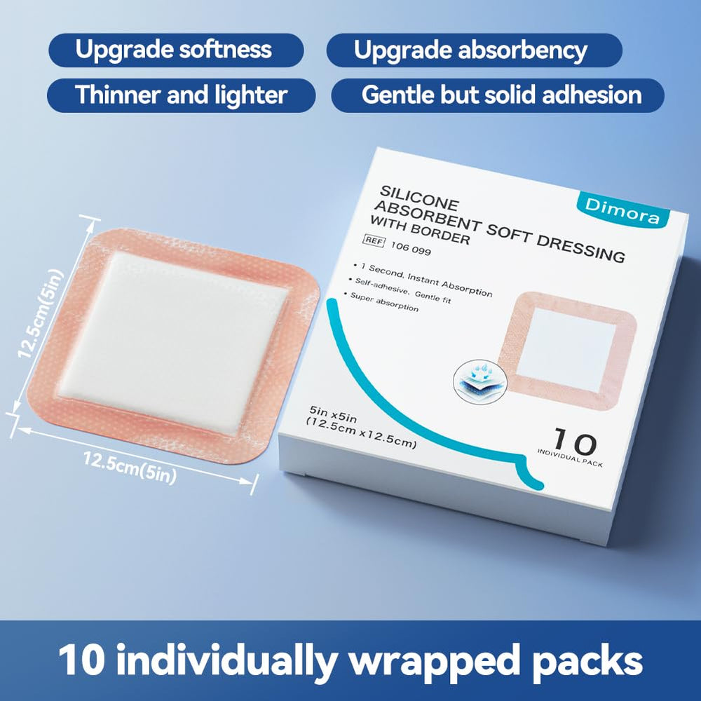 Dimora dressing shows gentle adhesion layer for skin comfort
