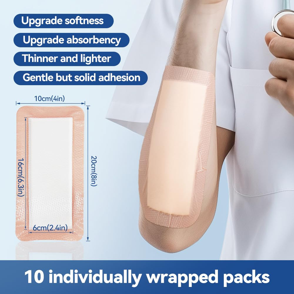 Dimora silicone adhesive layer closeup highlights gentle skin contact
