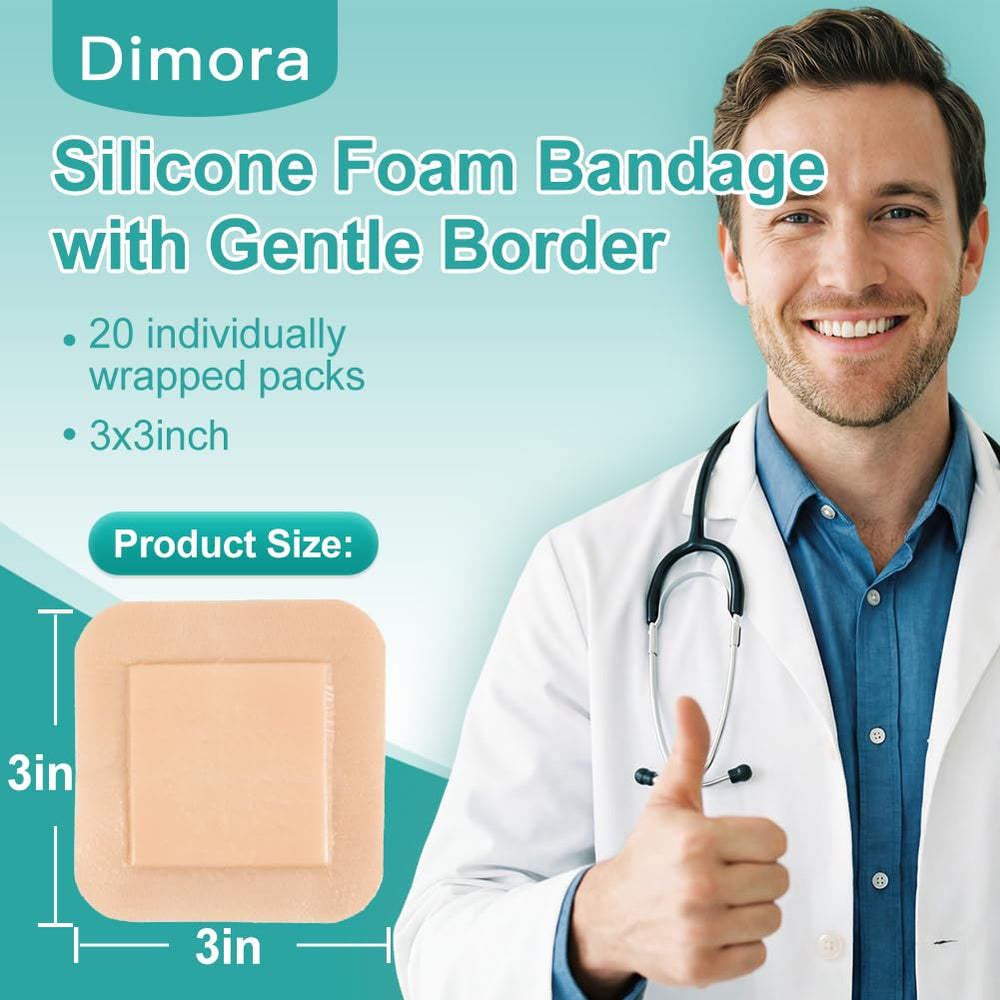 Dimora soft foam core provides cushioned comfort on sensitive skin.
